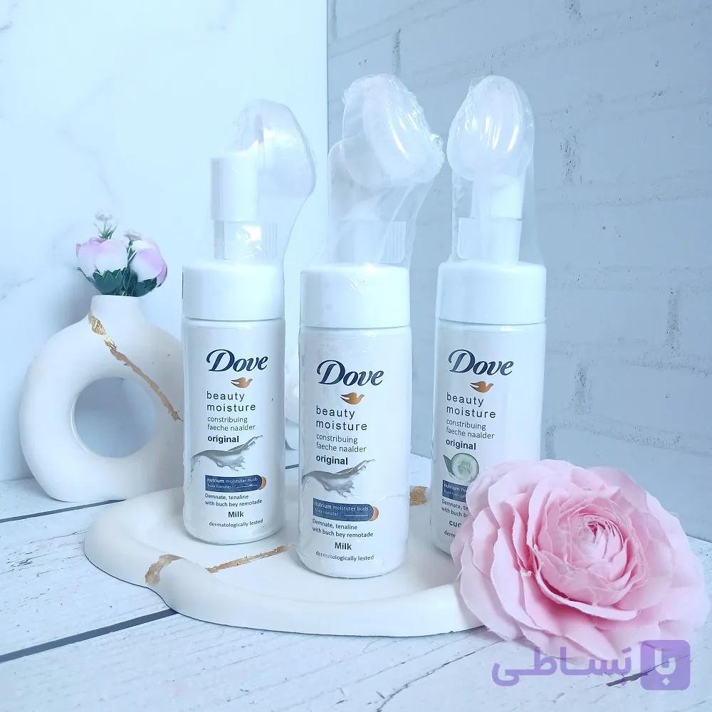 فیس واش فومی براش دار داو (dove)