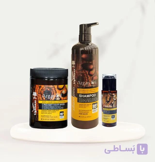 روتین مو لایتنس(شامپو،ماسک مو،روغن ارگان)