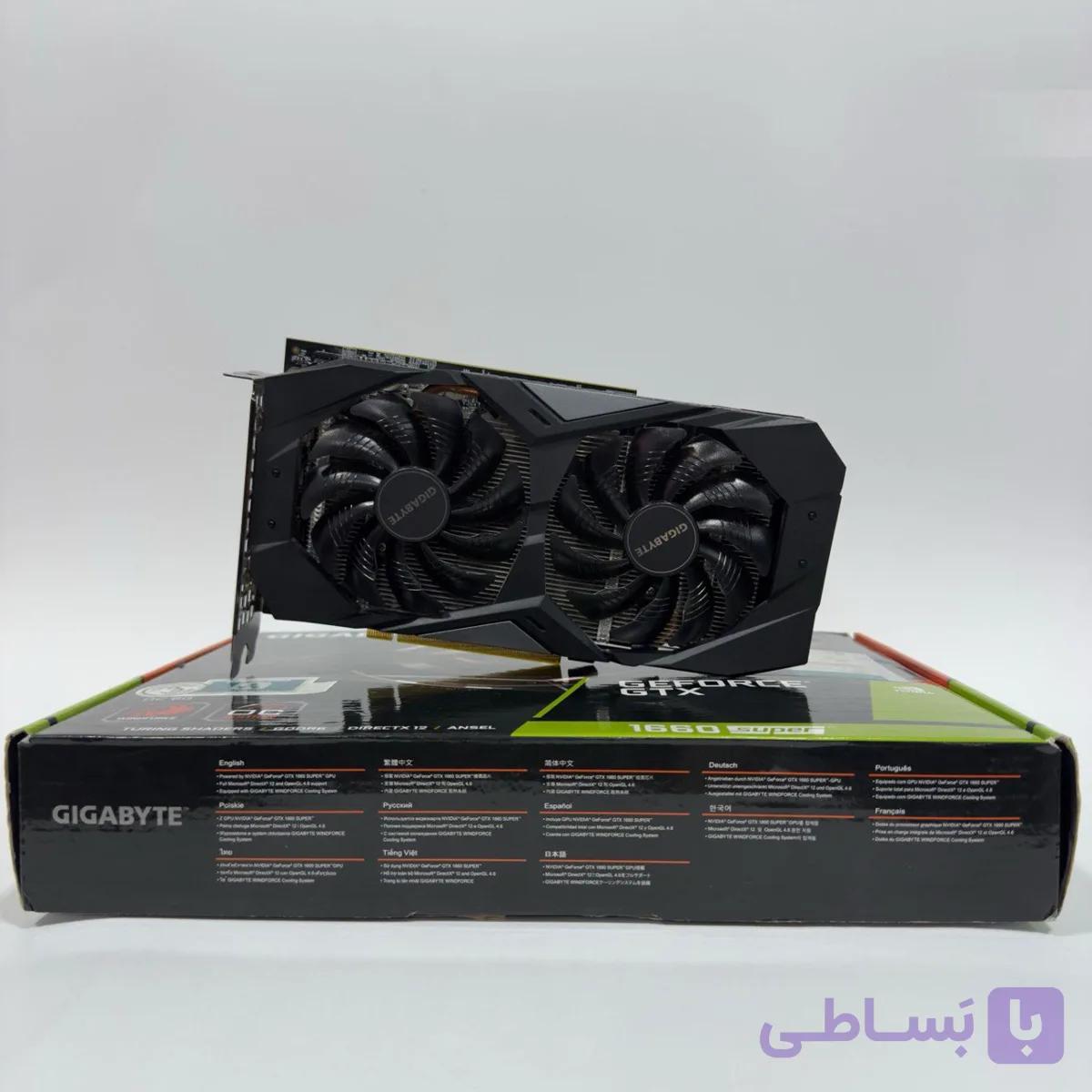 کارت گرافیک گیگابایت GTX 1660 Super OC  حافظه 6 گیگابایت GDDR6 استوک — تصویر 1