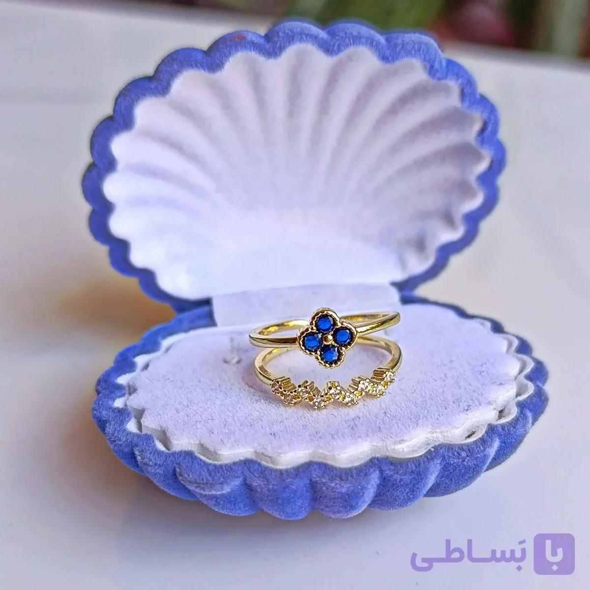 انگشتر جواهری مینیمال فری سایر مدل ونکلیف کد435 — تصویر 1