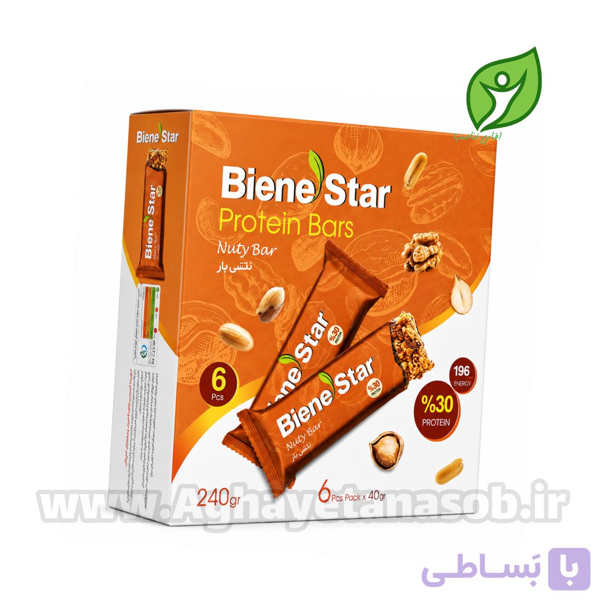 پروتئین بار کیچا بین استار بسته ۶ عددی | ۳۰٪ پروتئین
