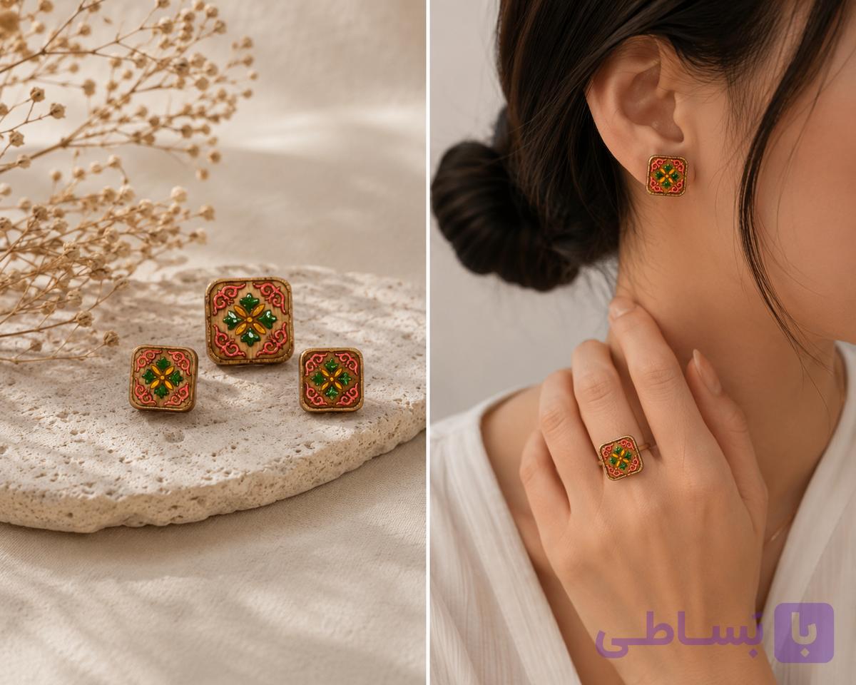 نیم‌ست چوبی طرح ایرانی