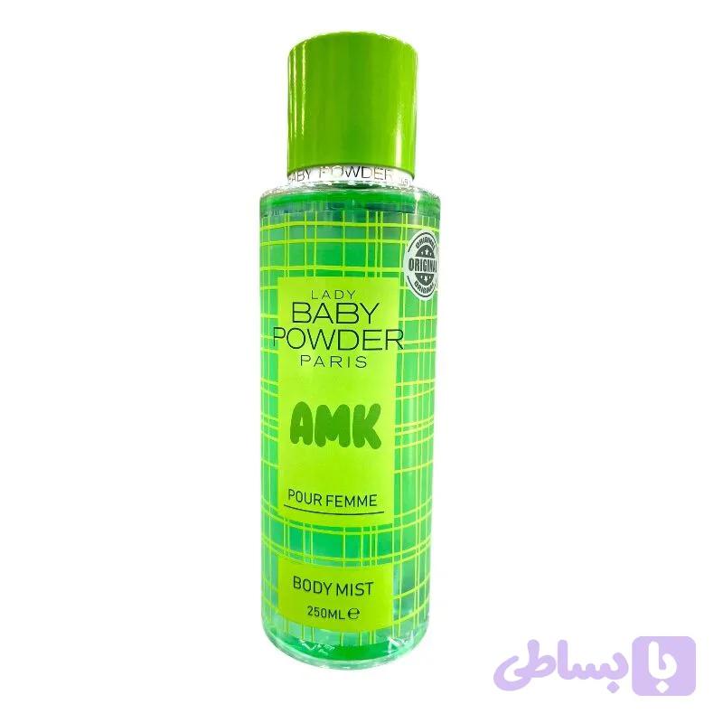 بادی اسپلش سبز برند Baby Powder حجم ۲۵۰ میل
