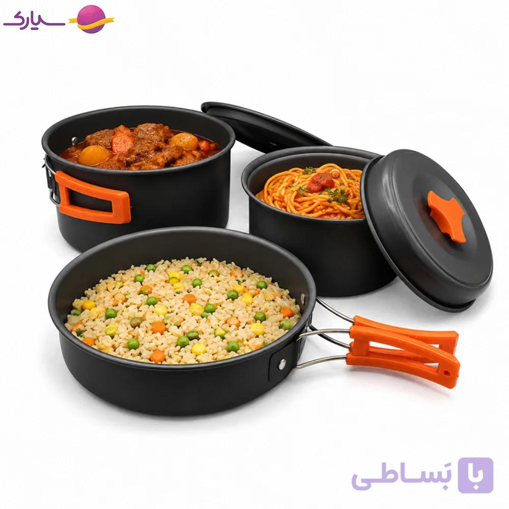 ست ظروف 5 تیکه کمپ و سفر مدلTZ-K7 — تصویر 1