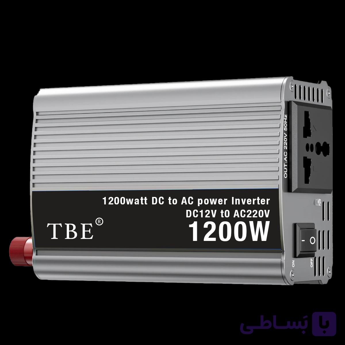 اینورتر و مبدل برق خودرو TBE – 1200w باخروجی برق 220v — تصویر 1