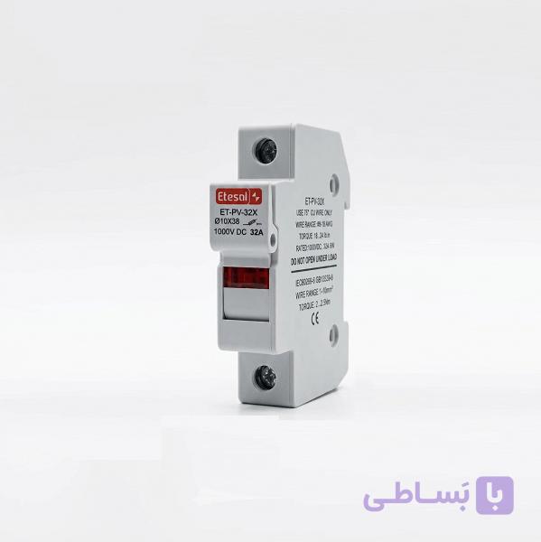 پایه فیوز سیگنال‌دار خورشیدی (Fuse Holder) برند اتصال مدل ET-PV-32X
