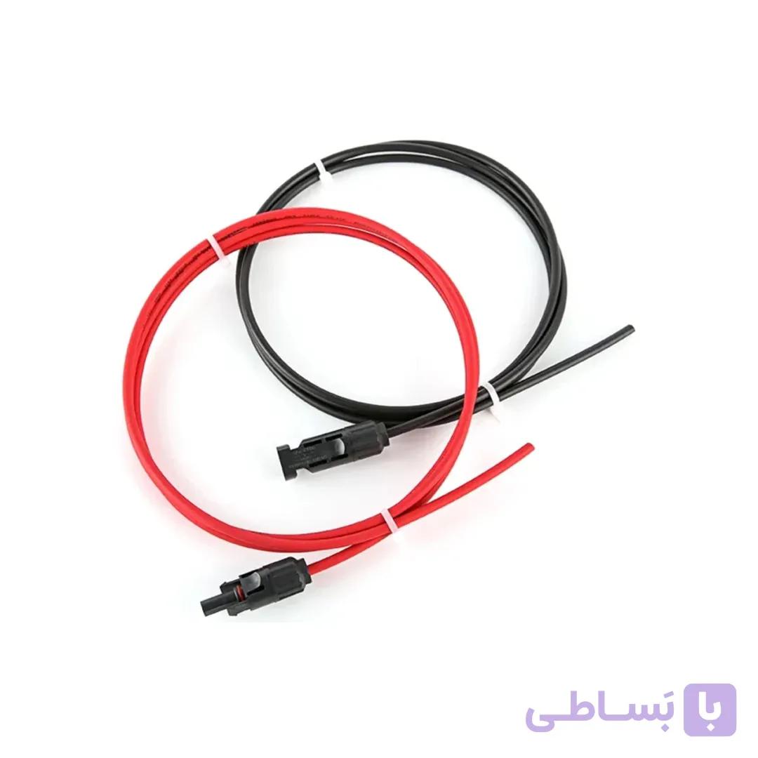 ست 20 متری کابل خورشیدی سایز ۶ (پکیج آماده با سوکت MC4) — تصویر 1