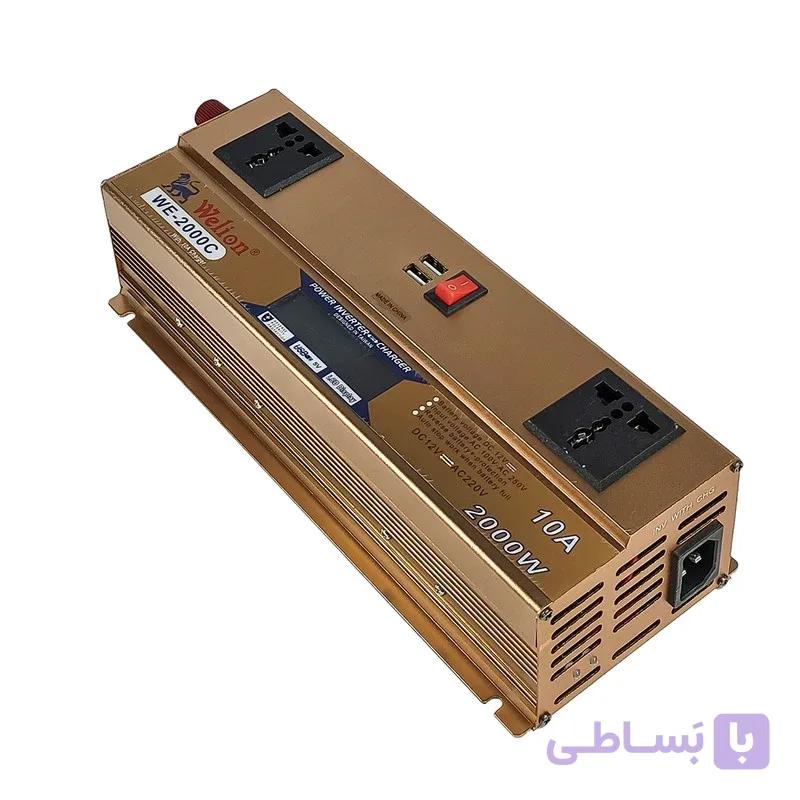 اینورتر شارژر ویلیون مدل WE-2000C10AMP ظرفیت 2000 وات — تصویر 1