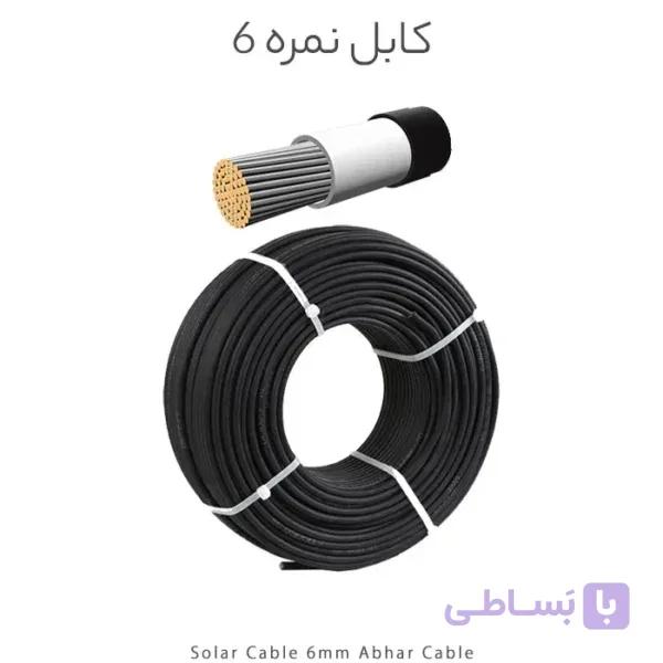 کابل خورشیدی 4 میلی‌متر مربع ابهر | کابل سولار 1×4 1500V DC — تصویر 1