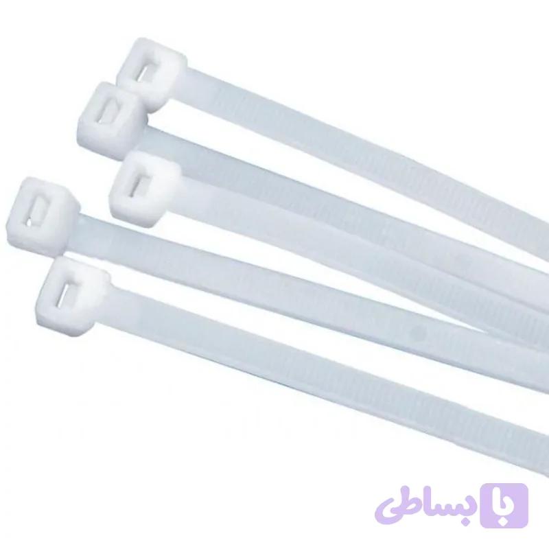 بست کمربندی یا زیپی 30 سانت MST سفید 300x3.6 . بسته 100 عددی - ام اس تی (ارسال از ابزار حسین 24)