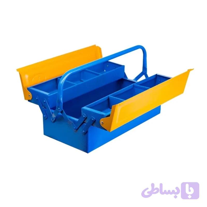 جعبه ابزار فلزی وفایی 40 سانت 2 طبقه مدل av 402 . مناسب هدیه روز مرد و تولد (ارسال از ابزار حسین 24)