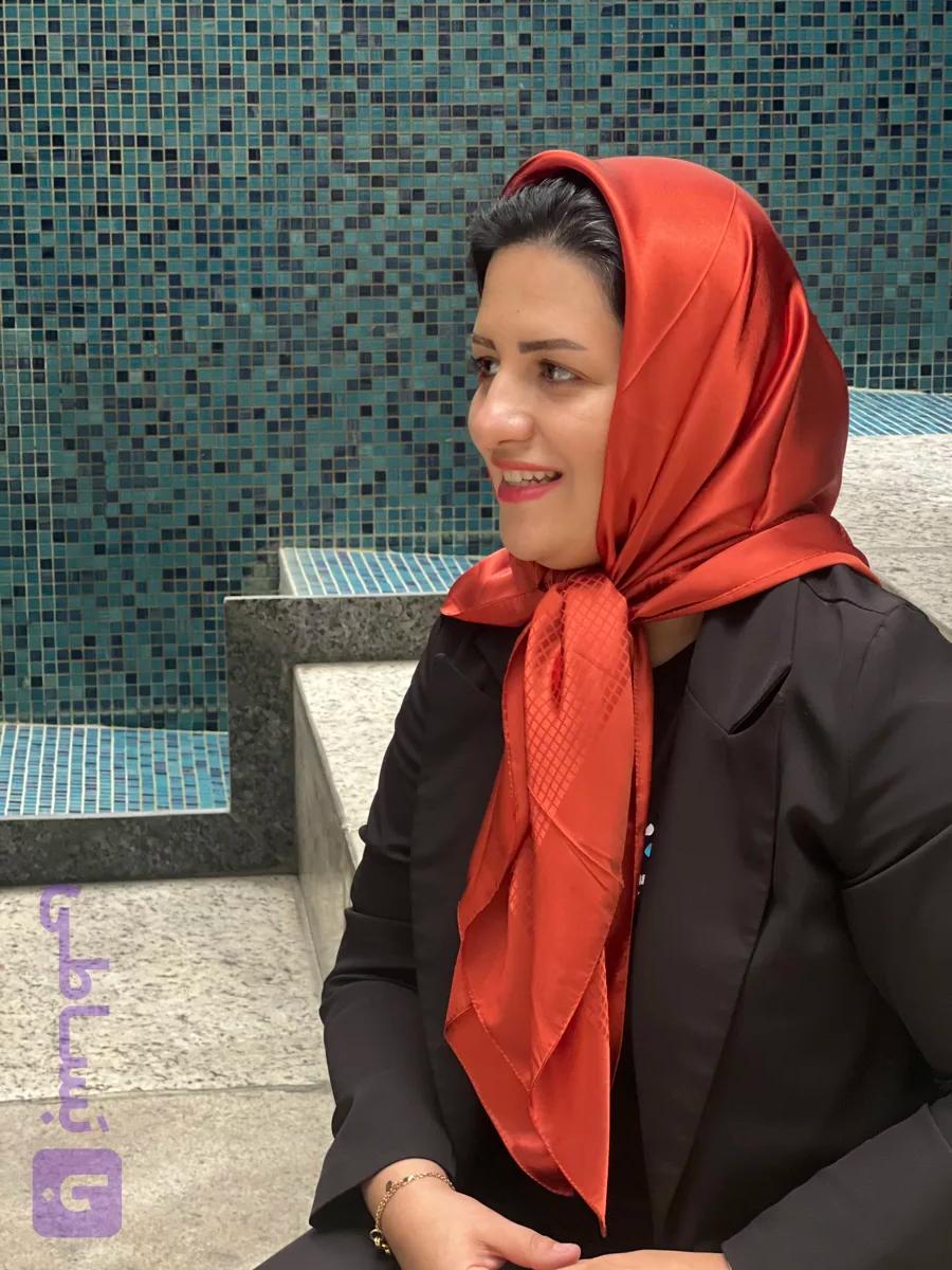روسری ساتن مجلسی قواره 95 وارداتی