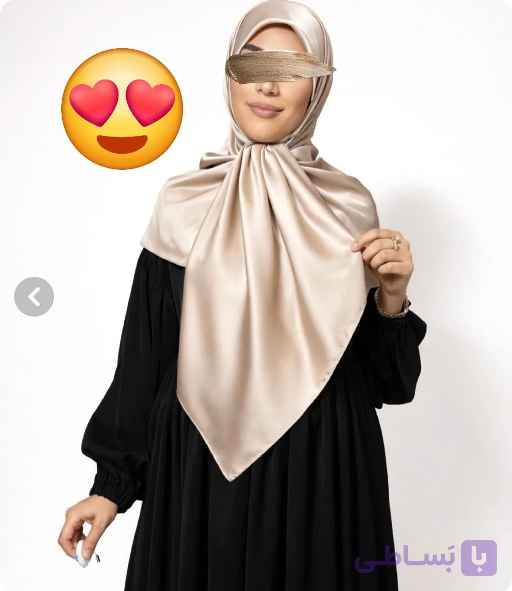 روسری ساتن ابریشم وارداتی قواره ۱۰۰