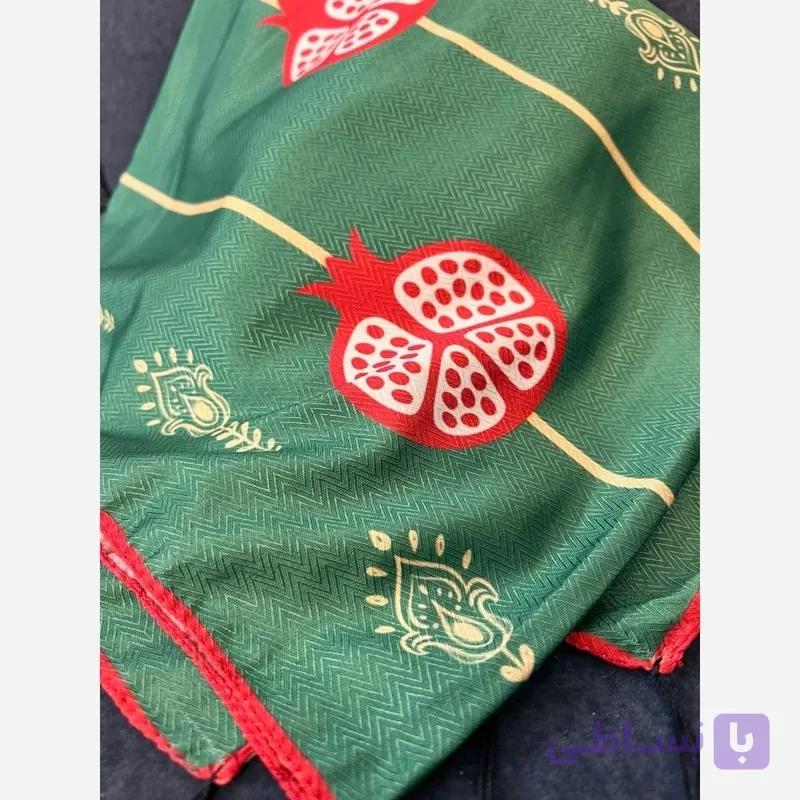 روسری نخی قواره 140 طرح انار