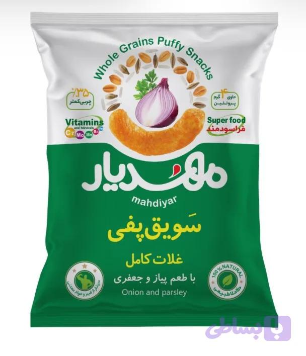 سویق پفی غلات کامل پیاز و جعفری