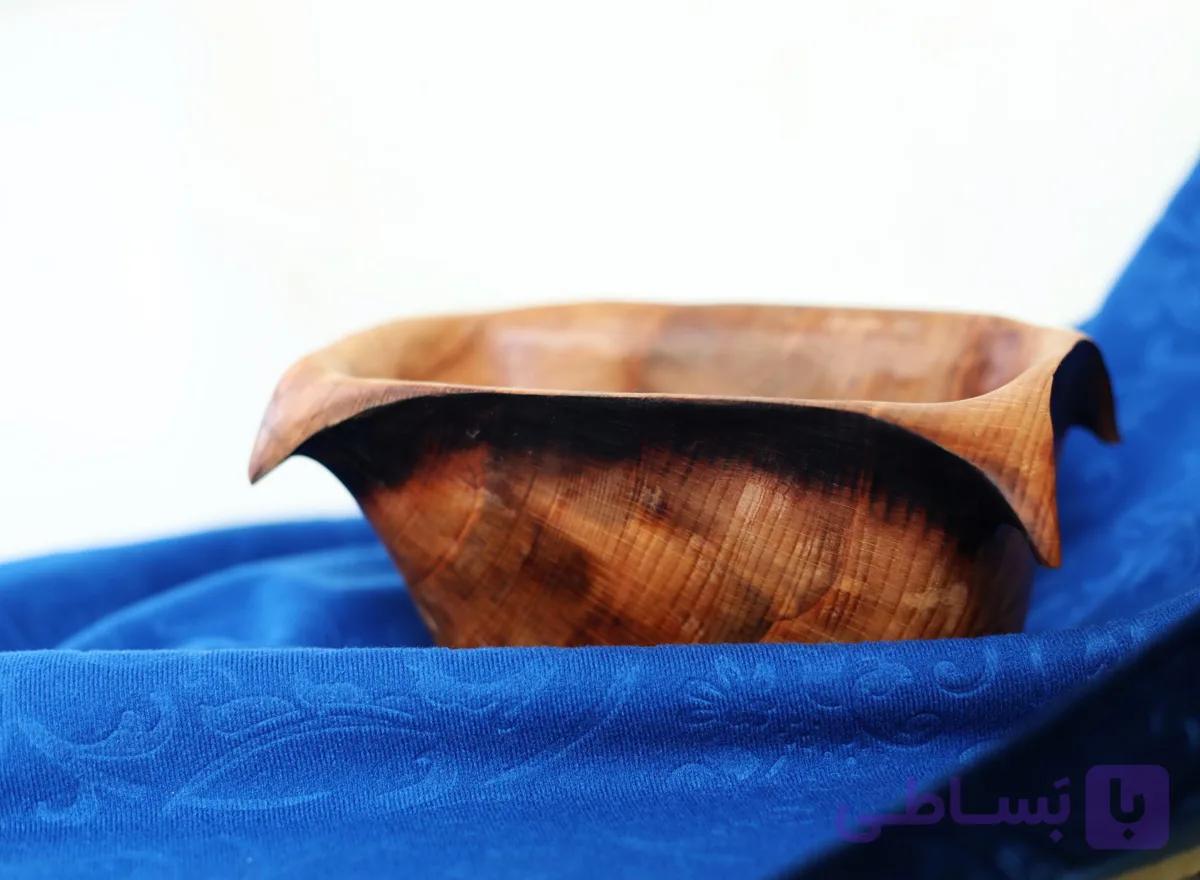 خرید ظرف چوبی روستیک از چوب بلوط – ابعاد 30*15 سانتیمتر — تصویر 1
