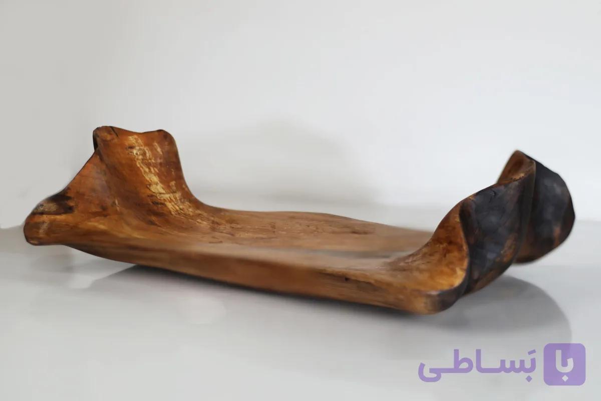 ظرف چوبی دست ساز گردو، سایز بزرگ — تصویر 1