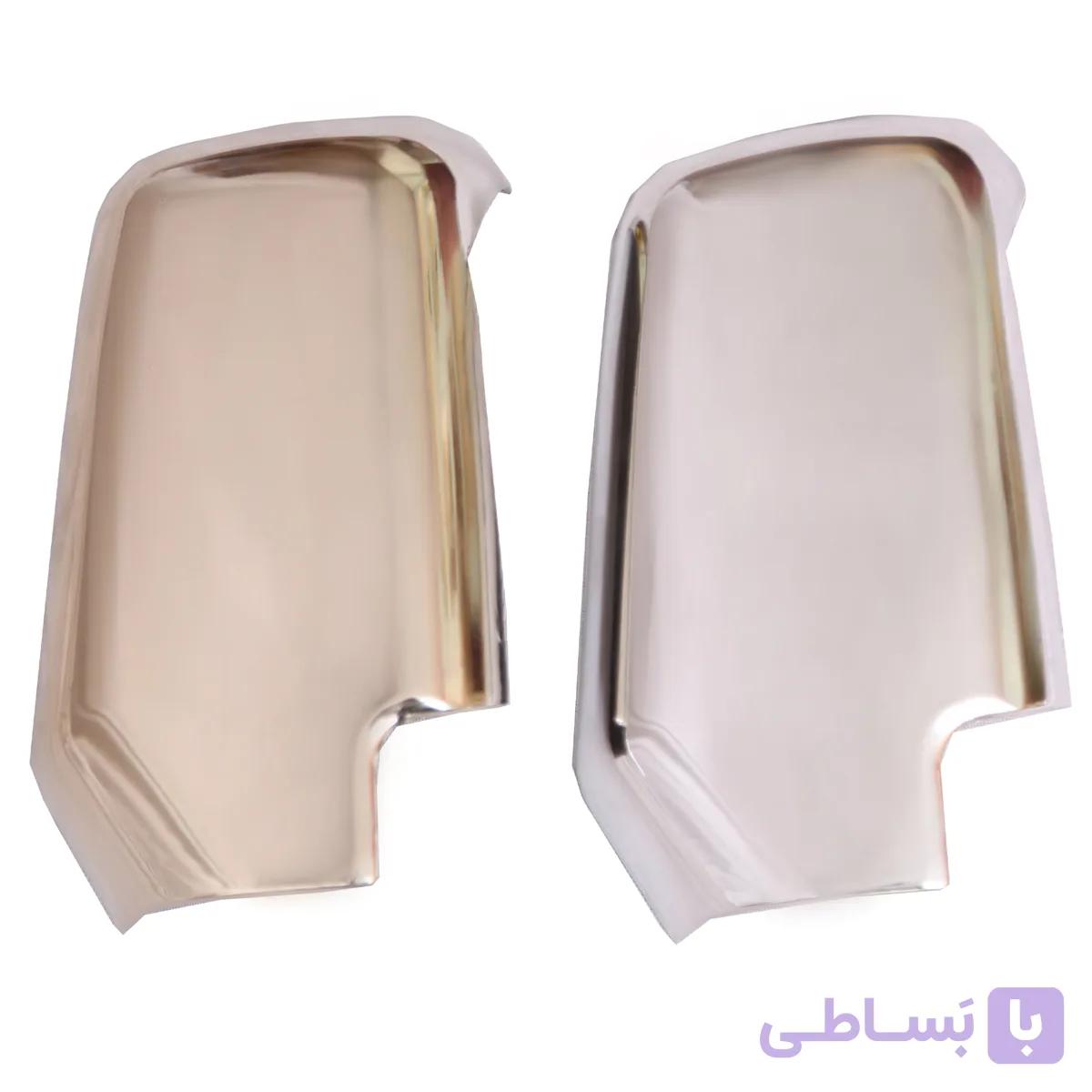 قاب آینه پراید مدل استیل کرومی