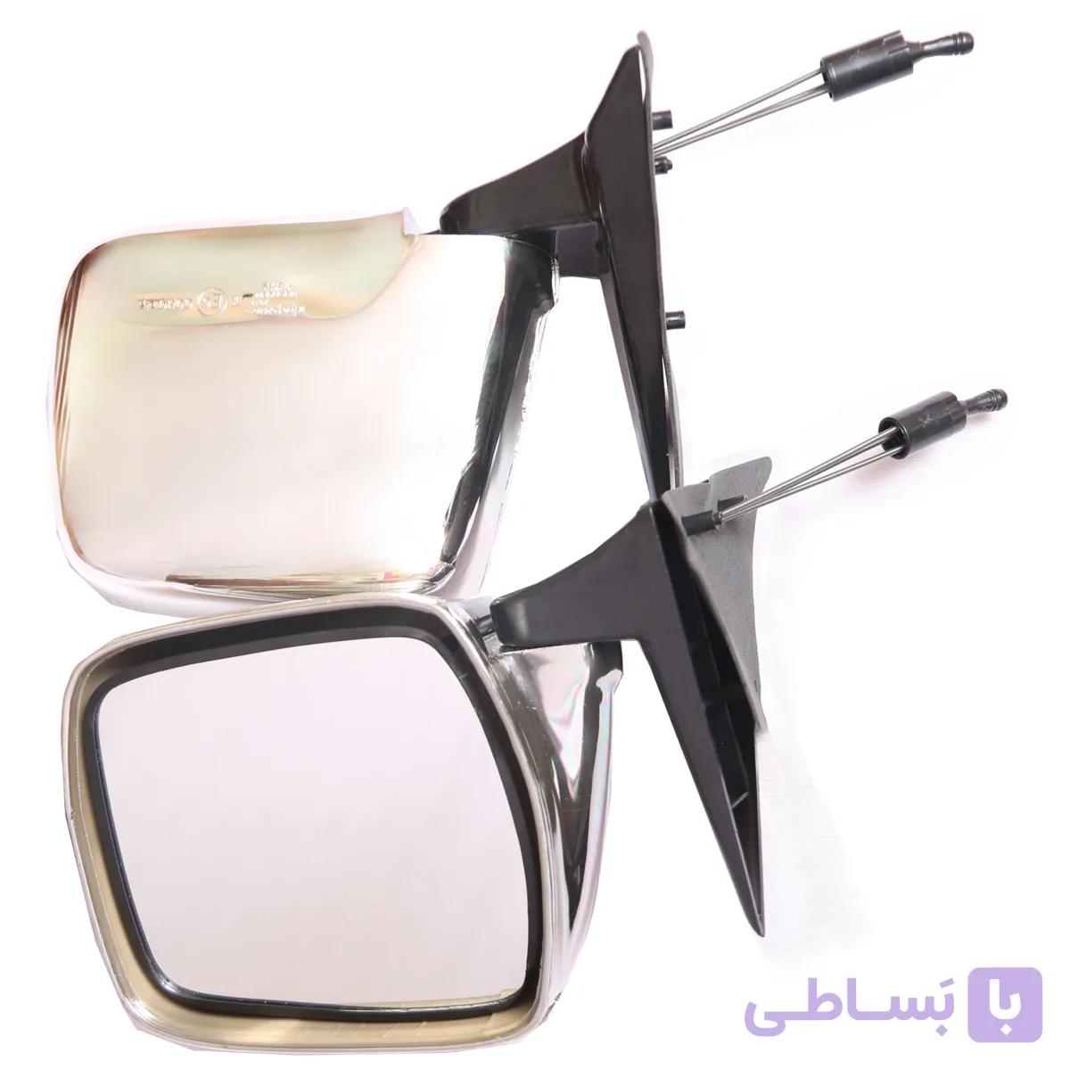 آینه بغل نیسان طرح استیل کرومی