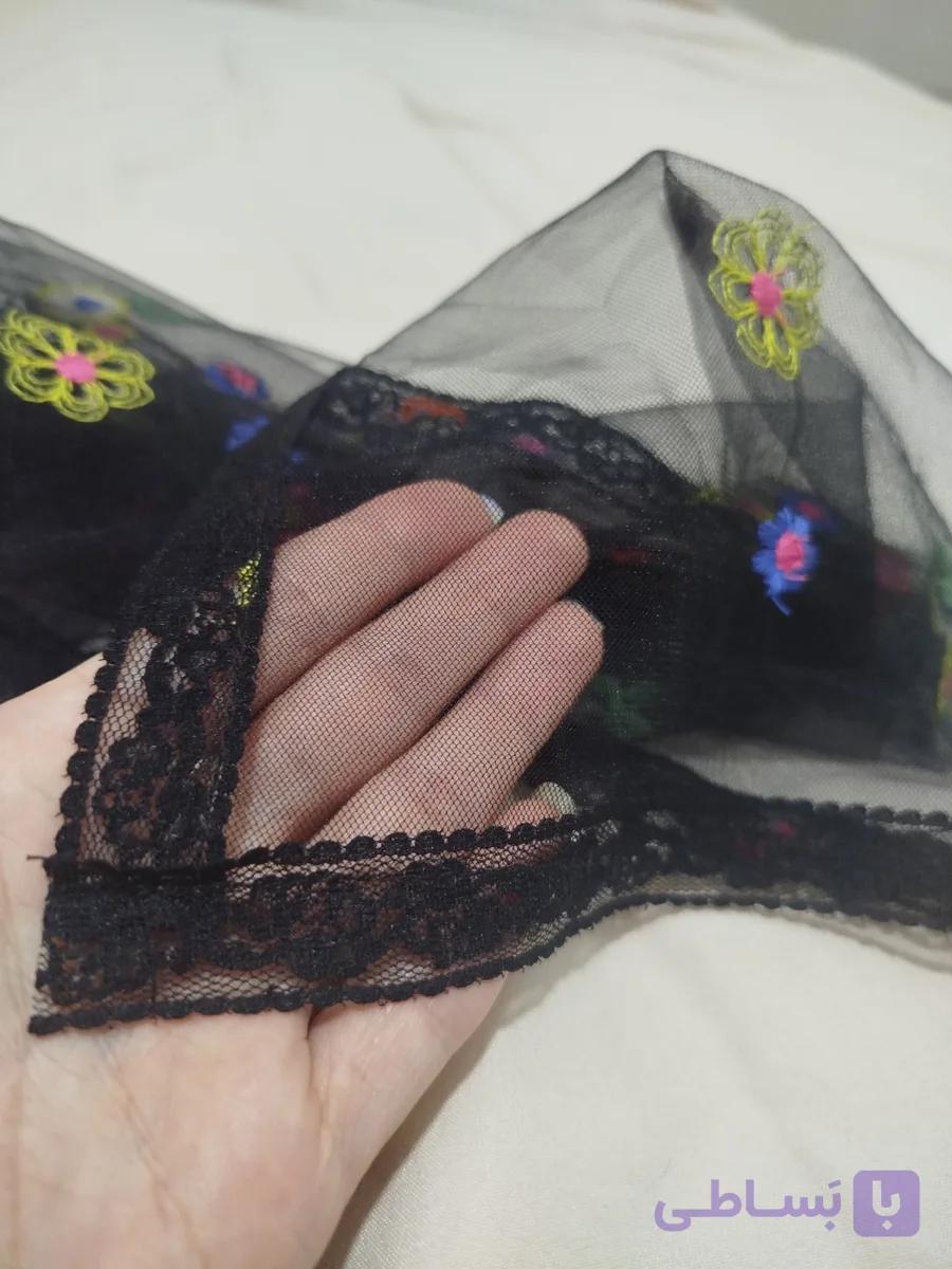 مینی اسکارف توری گل برجسته وندیا
