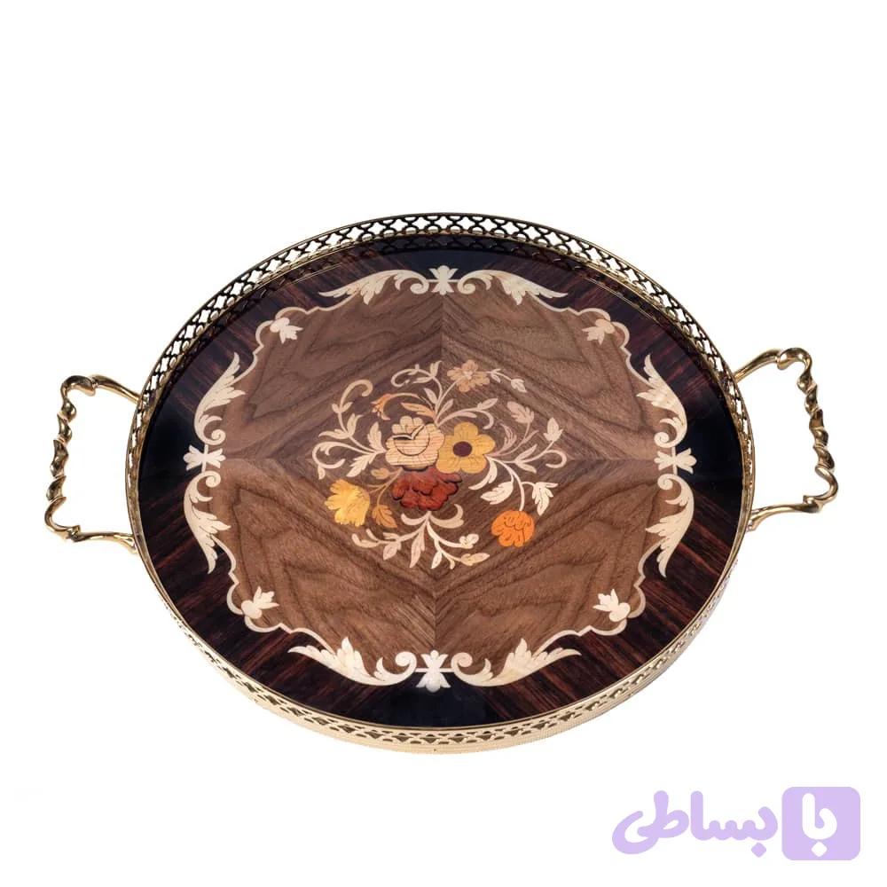 سینی چوبی معرق کد CO43