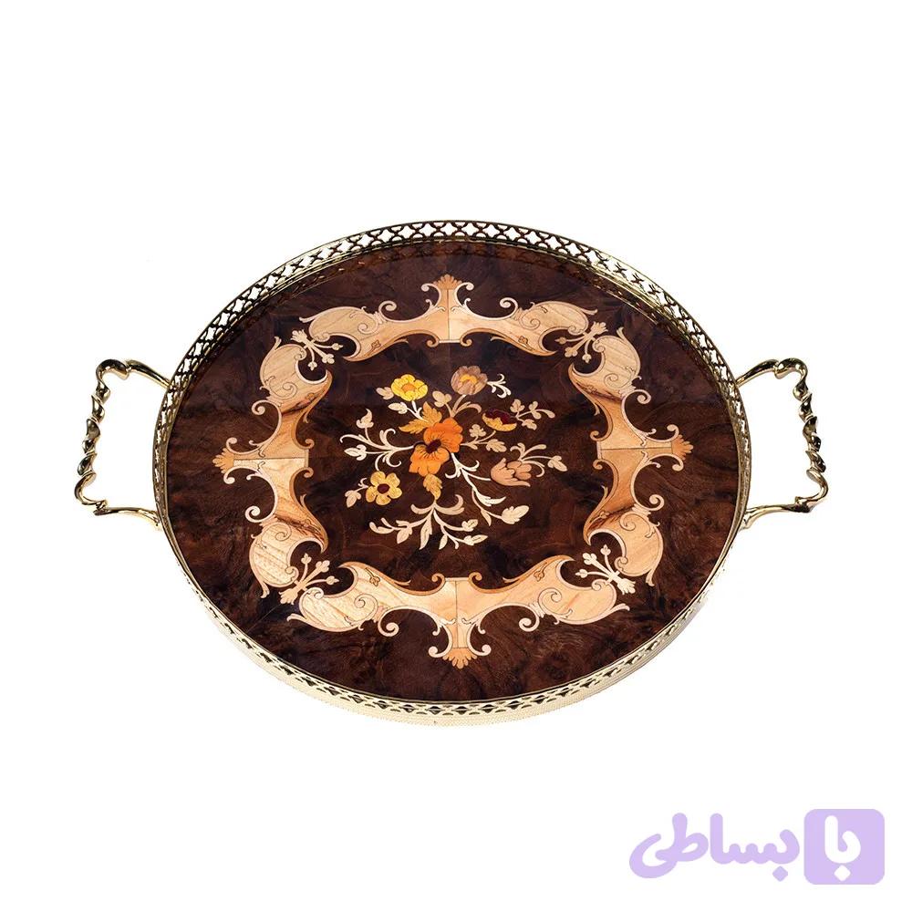 سینی چوبی معرق کد CW03