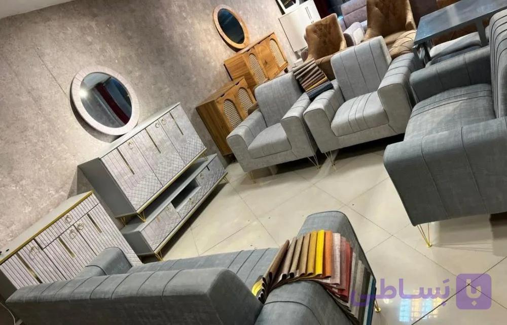 مبل اسکارلت 7 نفره – پایه فلزی