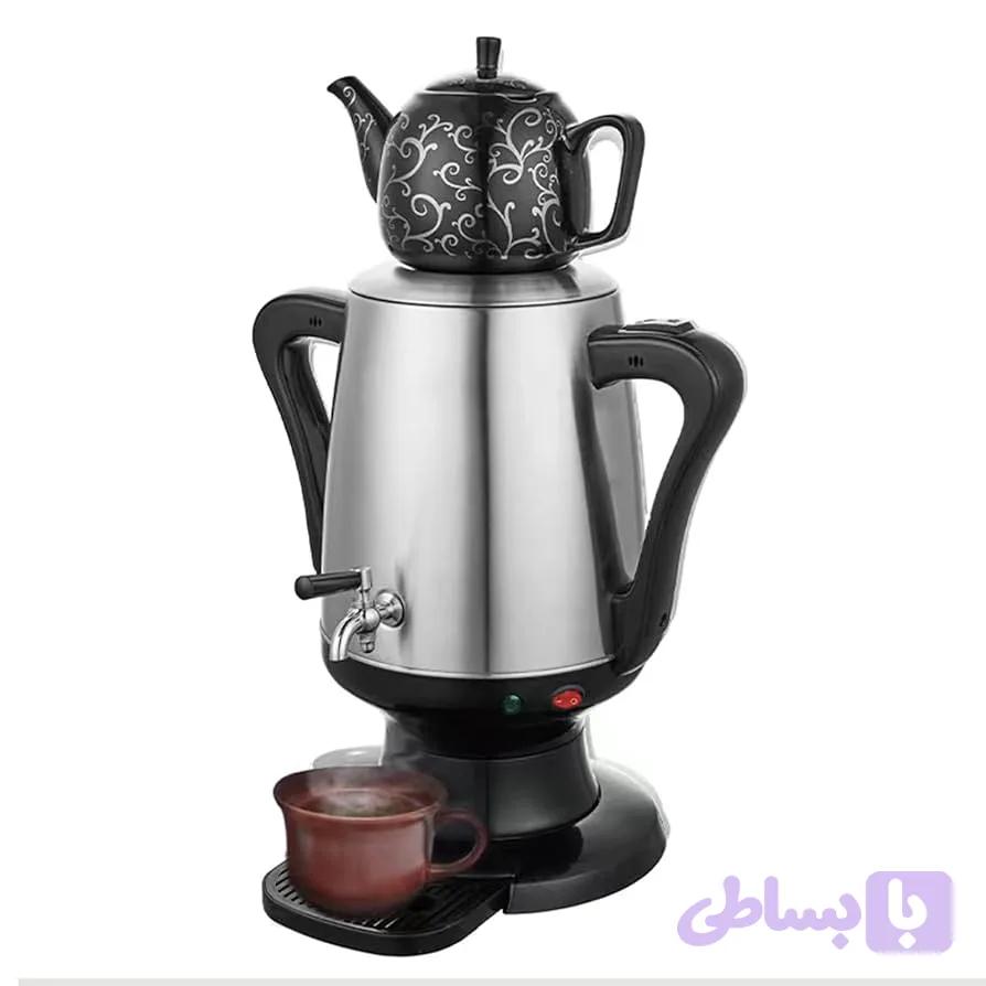 سماور برقی سیلورکرست sc_901_با قابلیت جوش سریع و طراحی مدرن
