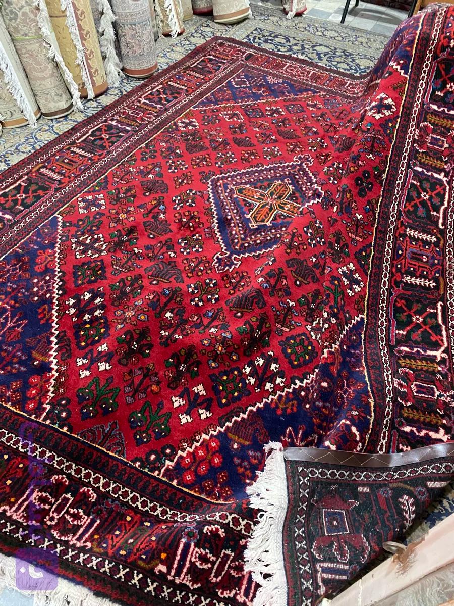 فرش ۹ متری دستبافت جوشقان خوابدار(پرزدار) و سالم