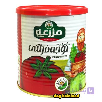رب گوجه فرنگی قوطی 800 گرمی مزرعه