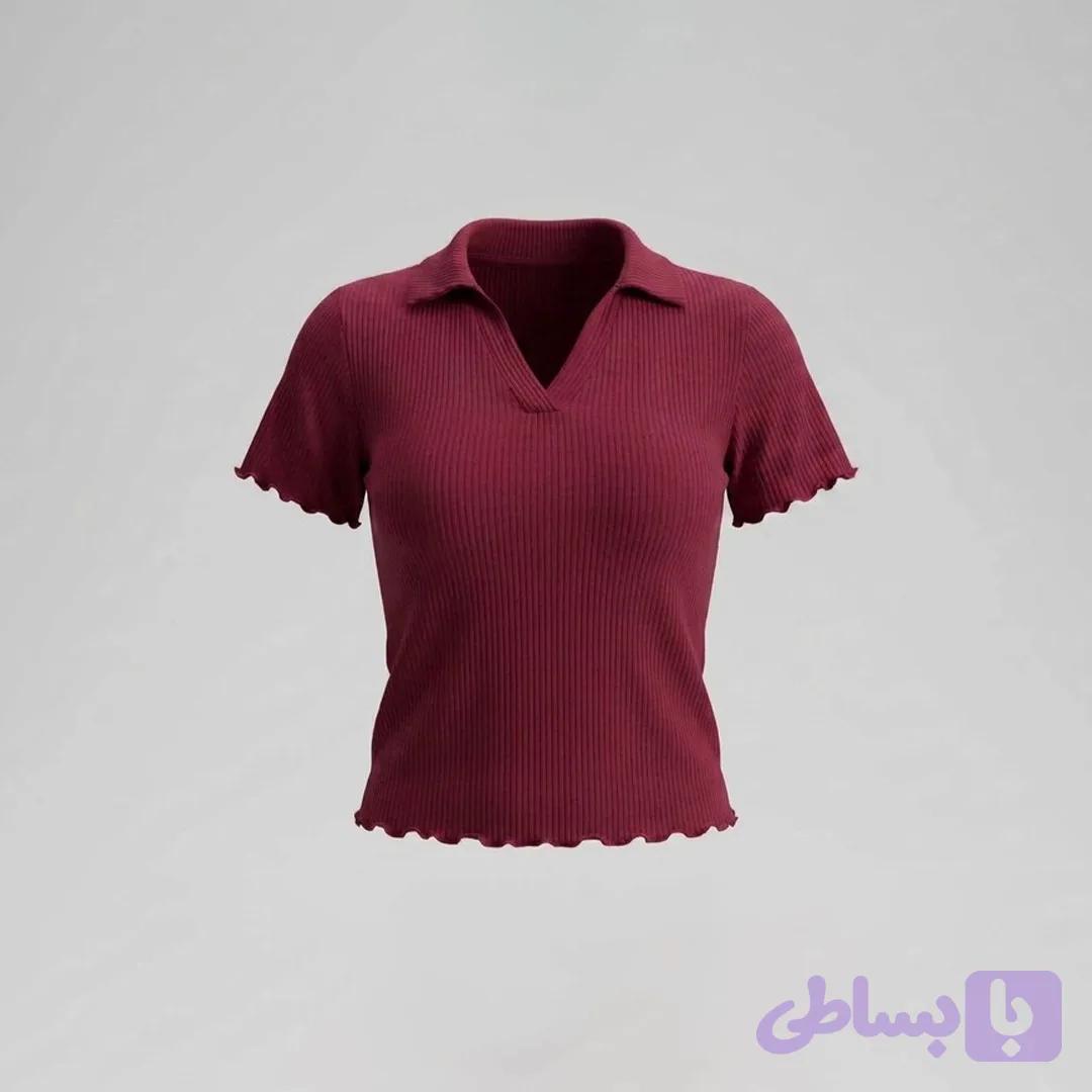 پولو شرت ژوردار کبریتی فری تا 44 — تصویر 1