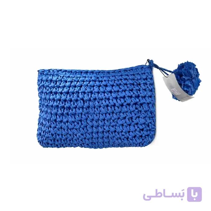 کیف دستی تابستانی Parfois پرتغال کنفی بافت‌دار آبی — تصویر 1