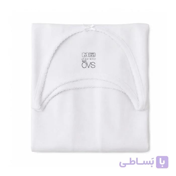 زیرپوش رکابی دخترانه پک ۲ عددی OVS ایتالیا — تصویر 1