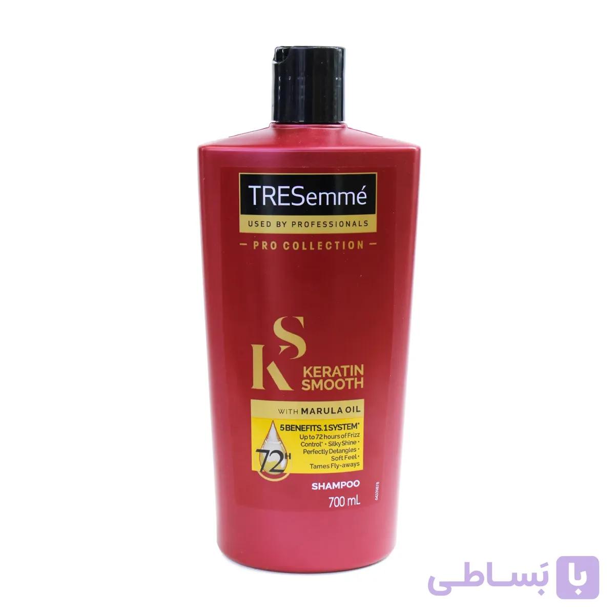 شامپو کراتین ترزمه قرمز مدل keratin smooth حجم 700 میل — تصویر 1