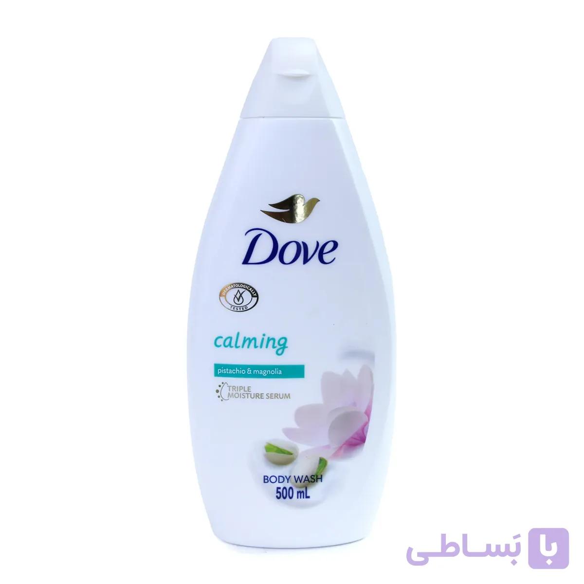 شامپو بدن داو مدل Calming Pistachio & Magnolia حاوی مگنولیا و کرم پسته حجم 500 میل