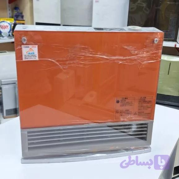 بخاری گازی برقی ژاپنی 2500 وات شیشه‌ ای بدون دودکش (کد 3370) — تصویر 1