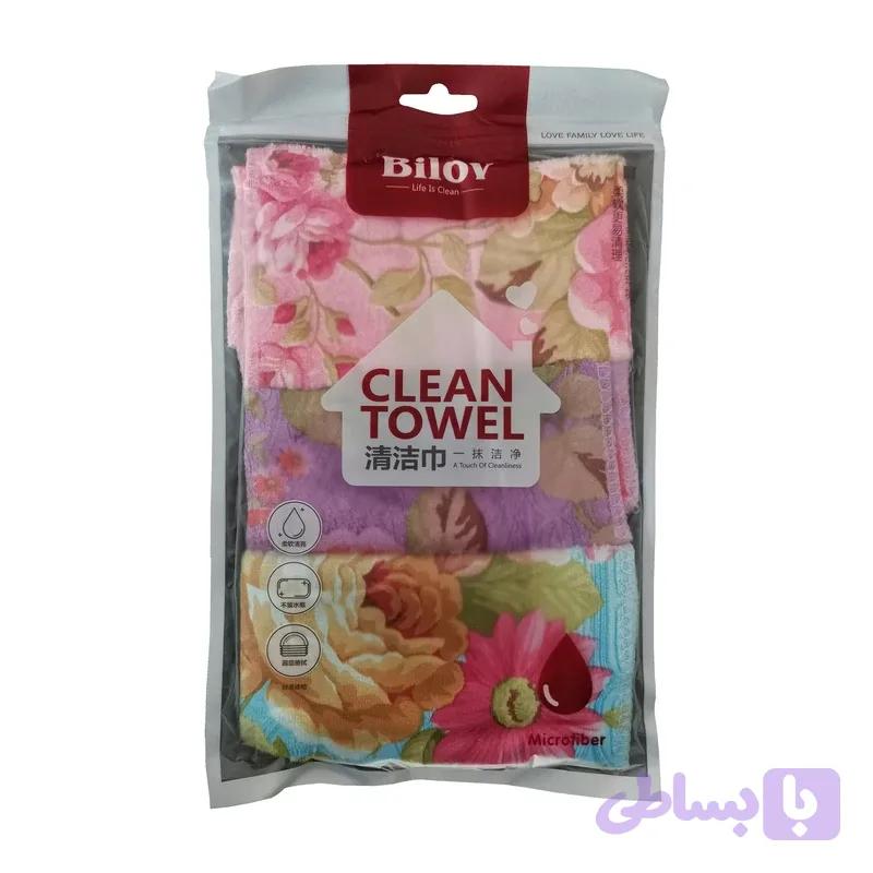 دستمال سه عددی clean towel