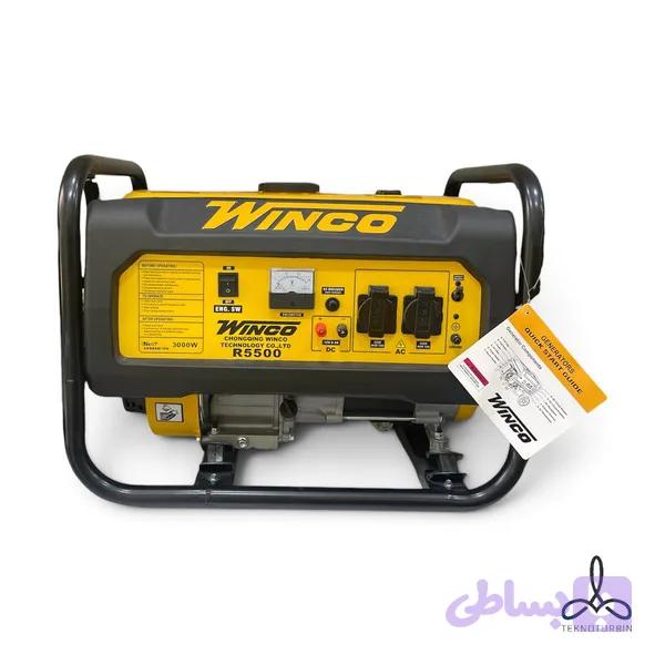 موتوربرق بنزینی 3 کیلووات وینکو مدل R5500 — تصویر 1