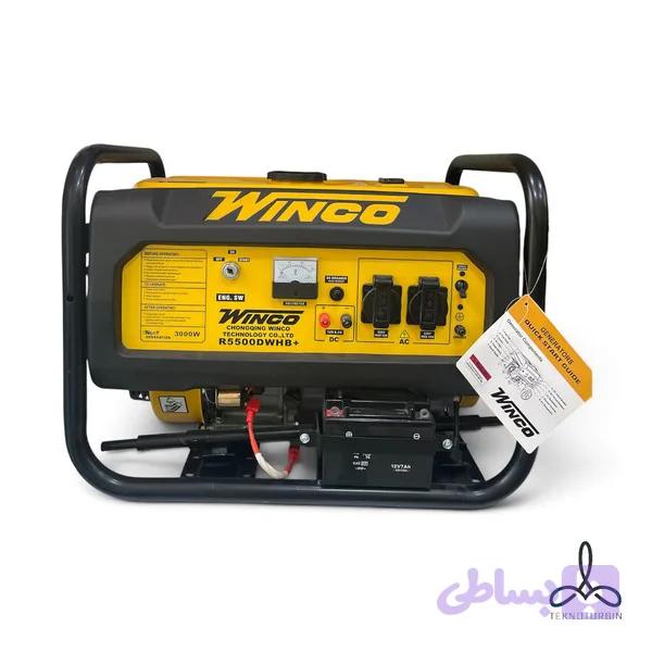 موتوربرق بنزینی 3 کیلووات استارتی وینکو مدل +R5500DWHB — تصویر 1