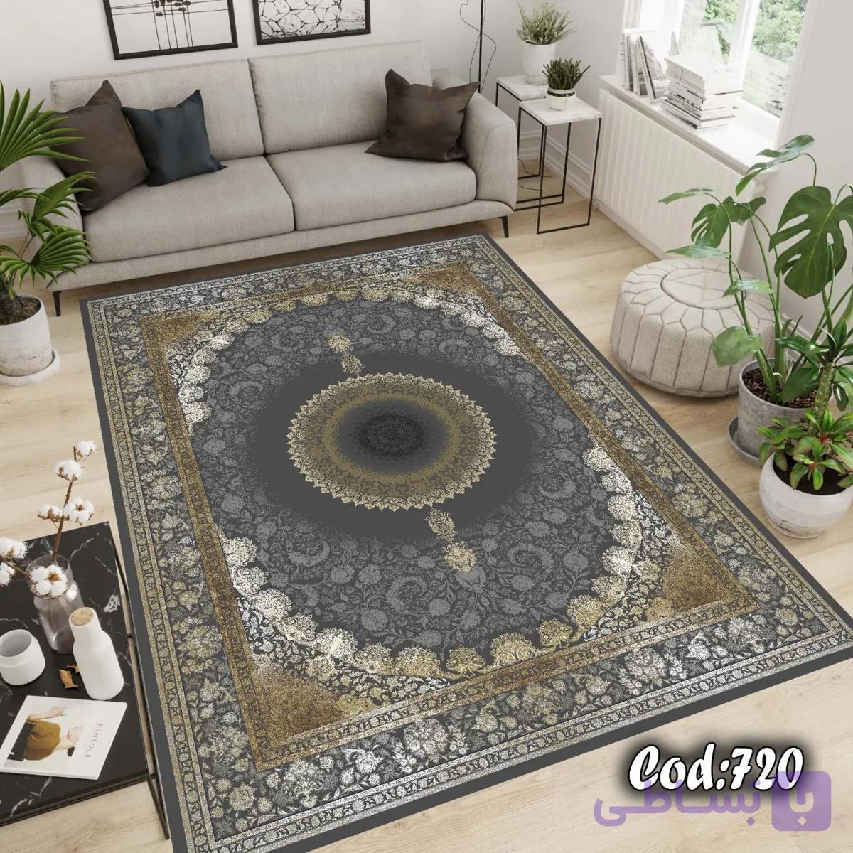 کاور فرش / روفرشی کشدار مخمل شانل ترک کد A720