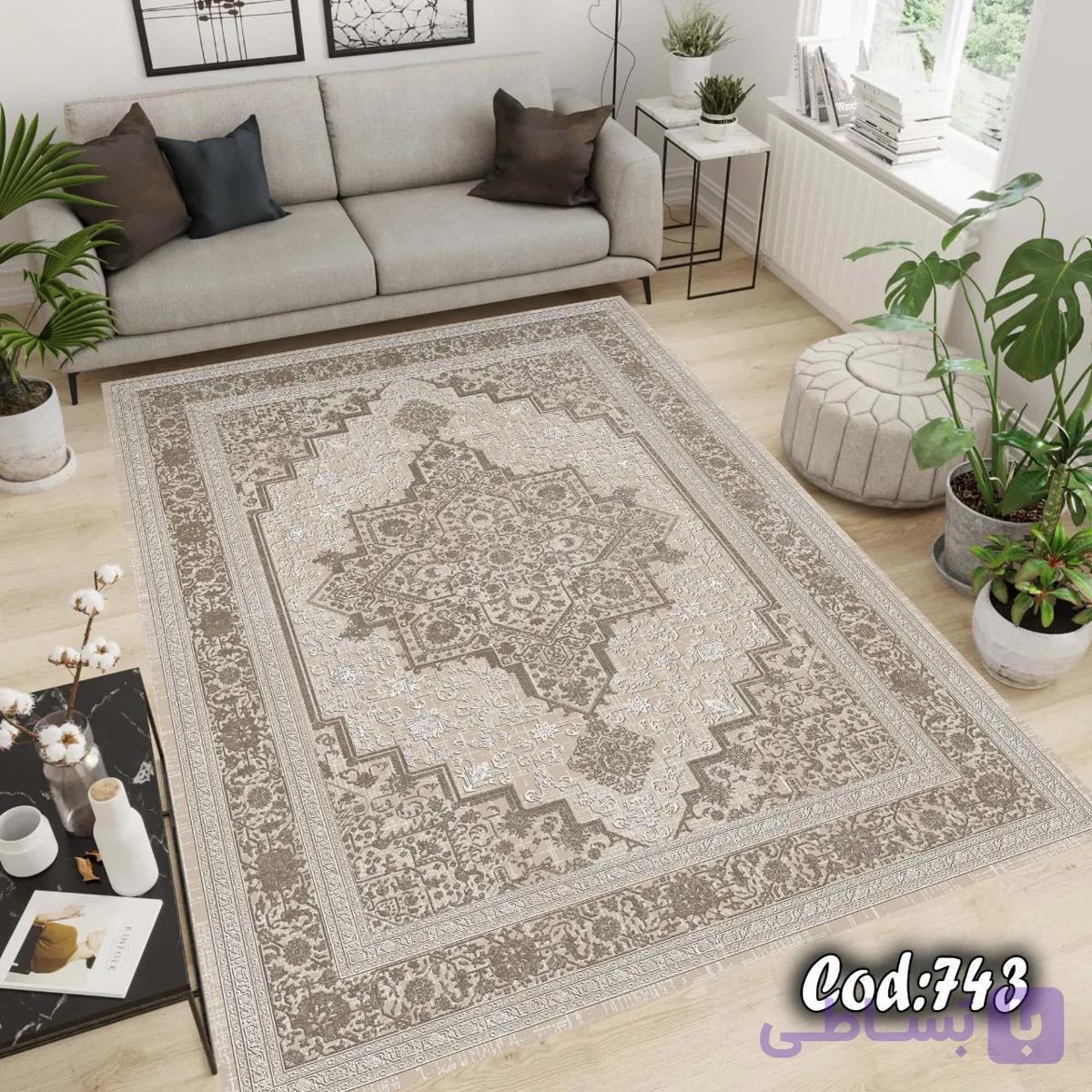 کاور فرش / روفرشی کشدار مخمل شانل ترک کد A743