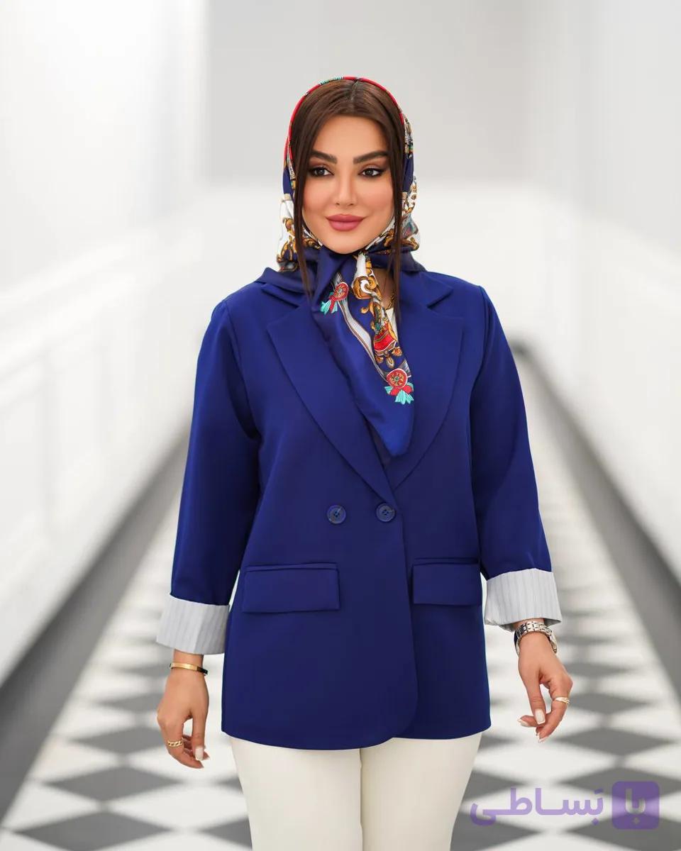 کت تک مانتو یقه انگلیسی