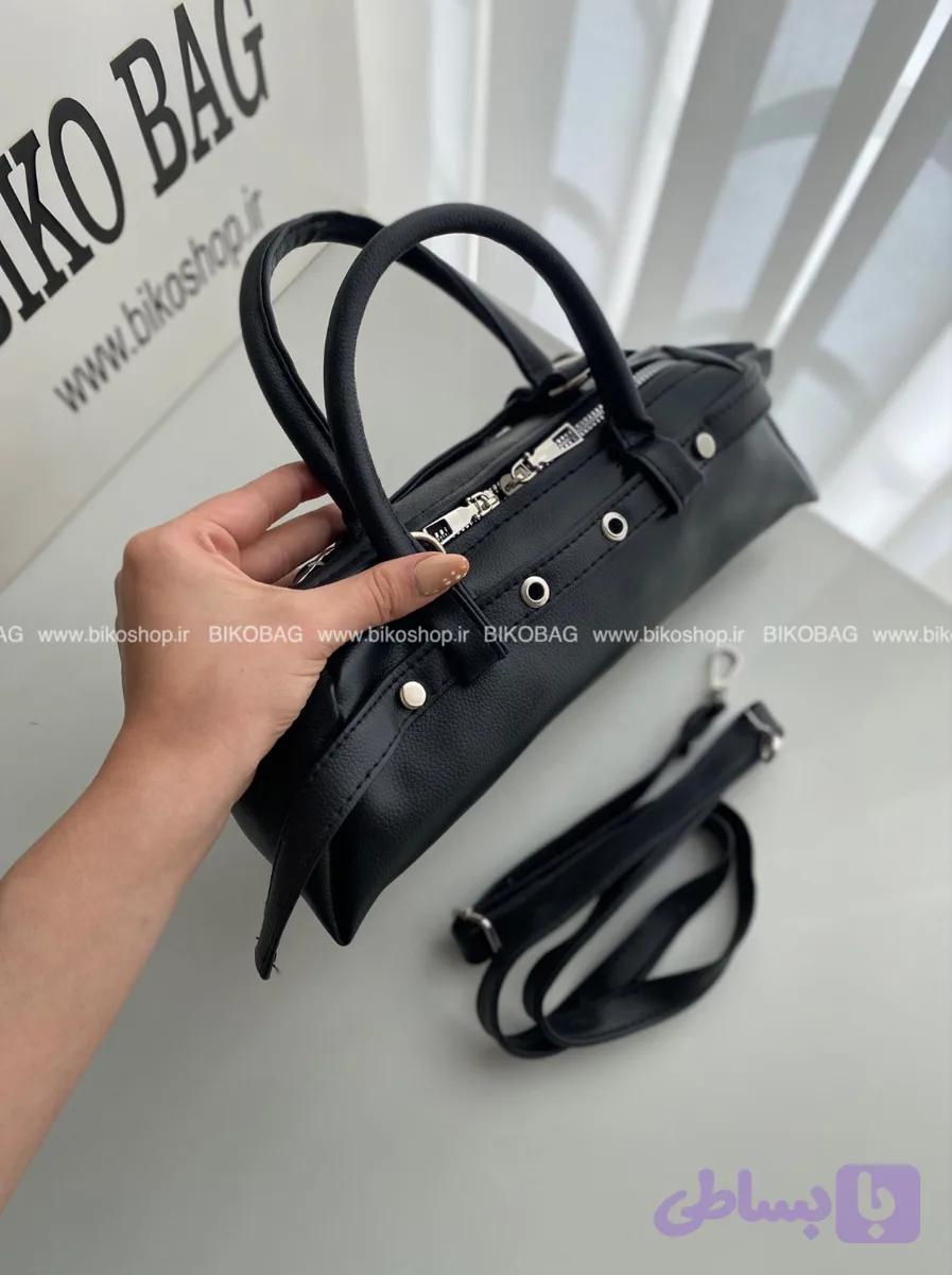 کیف زنانه استوانه ای کمربندی چرم وارداتی — تصویر 1