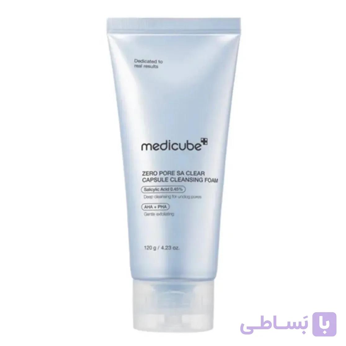 فوم شستشو سالیسیلیک اسید زیرو پور مدیکیوب اصل ۱۲۰ گرم | Medicube Zero Pore SA Clear Capsule Cleansing Foam