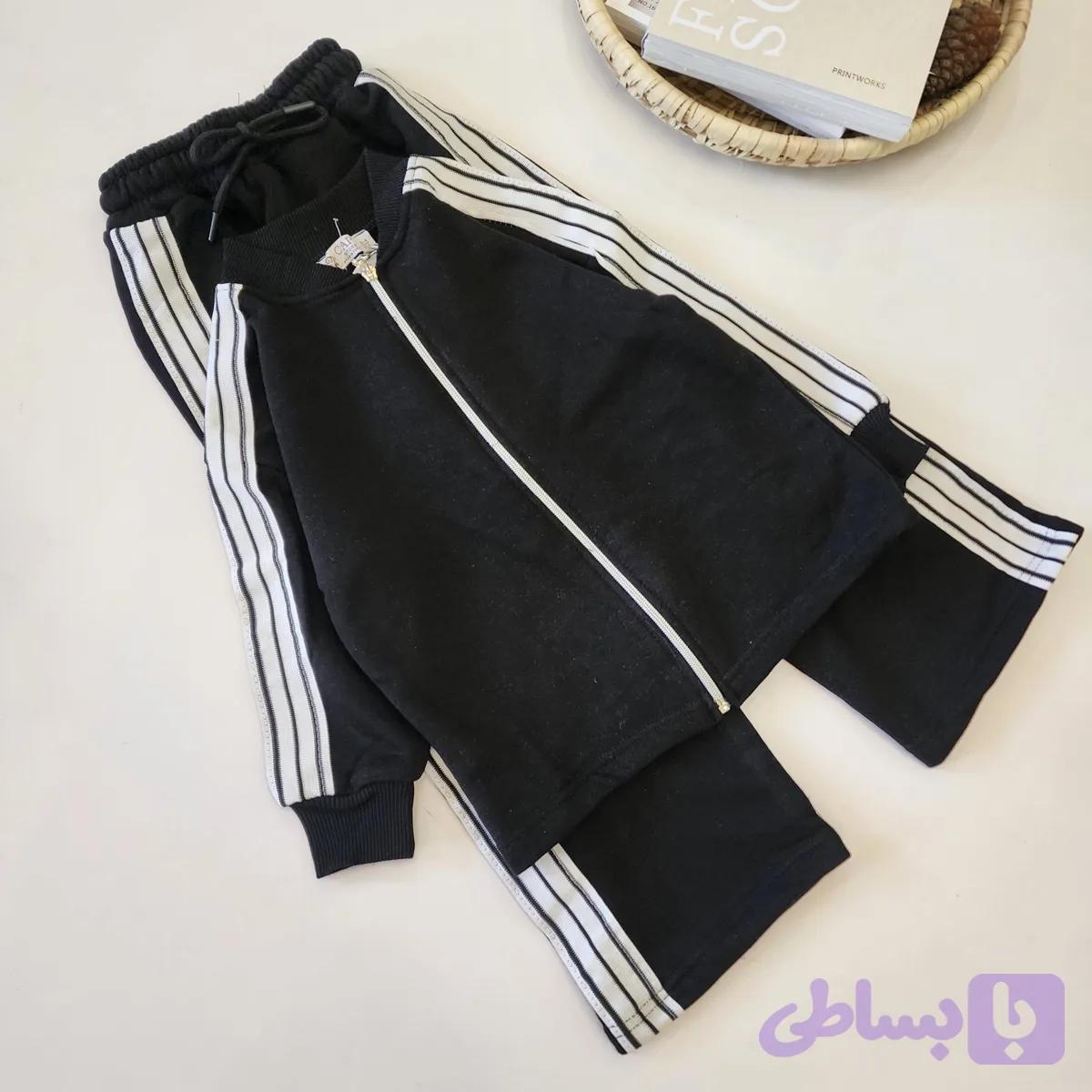ست سویشرت شلوار سه نخ بچگانه — تصویر 1