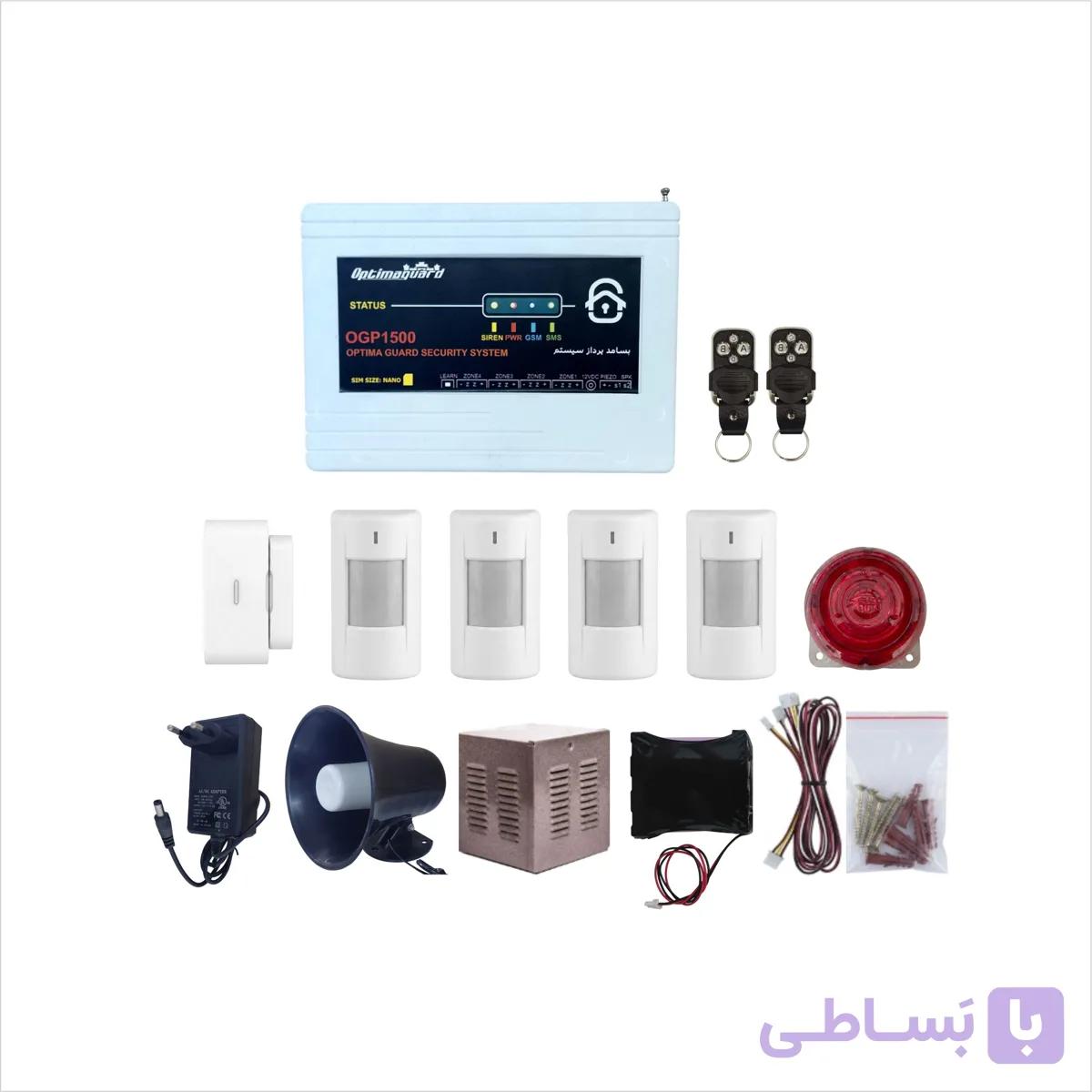 پکیج کامل دزدگیر اماکن اپتیماگارد مدل OGP1500-4M-1D