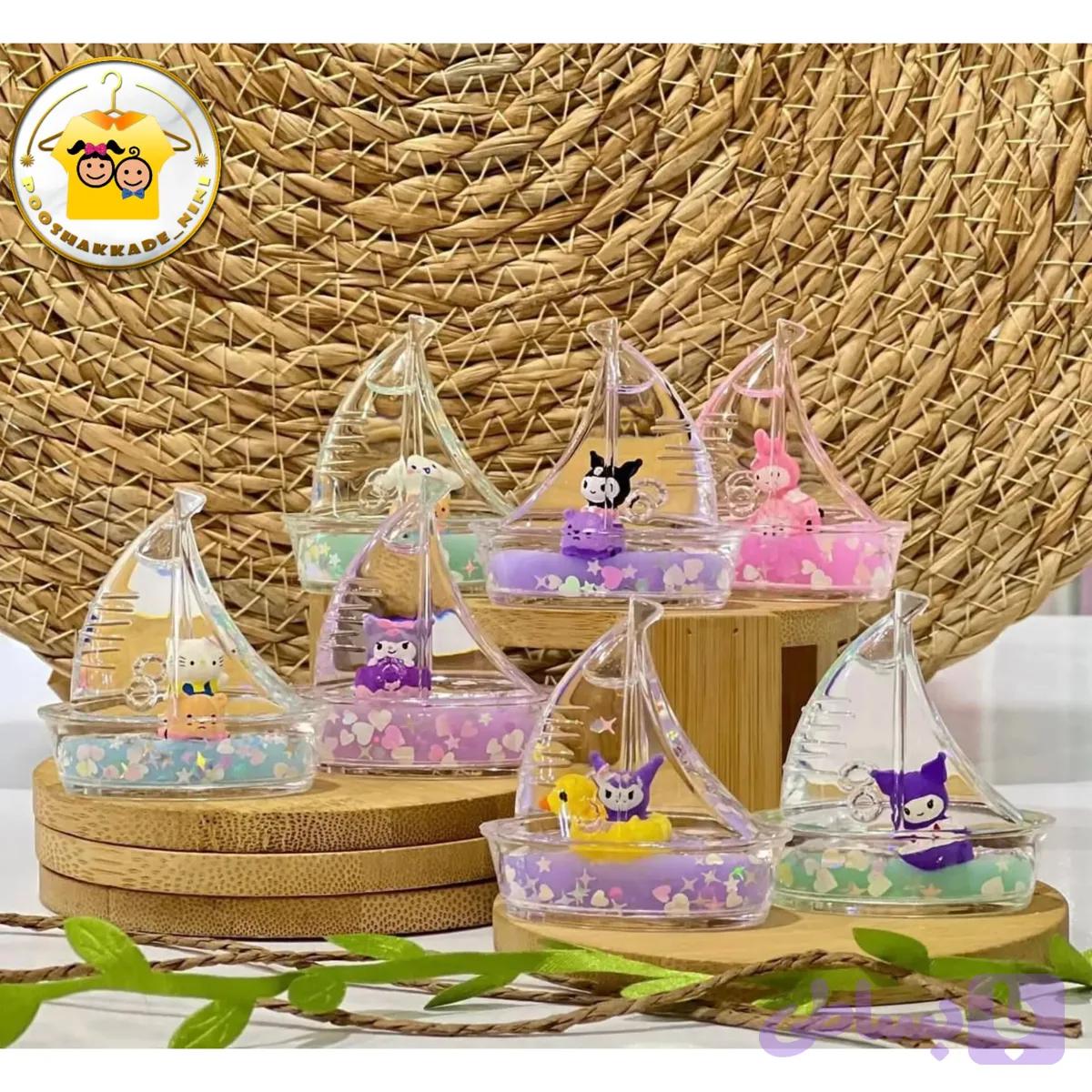 کشتی معلق دکوری طرح کرومی سایز 6 در 6 سانتیمتر