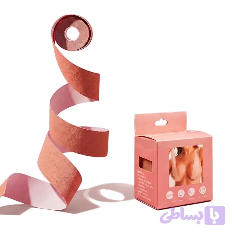 چسب لیفت سینه نواری 5 متری فرم دهنده و لیفت کننده سینه زیر لباس باز و مجلسی