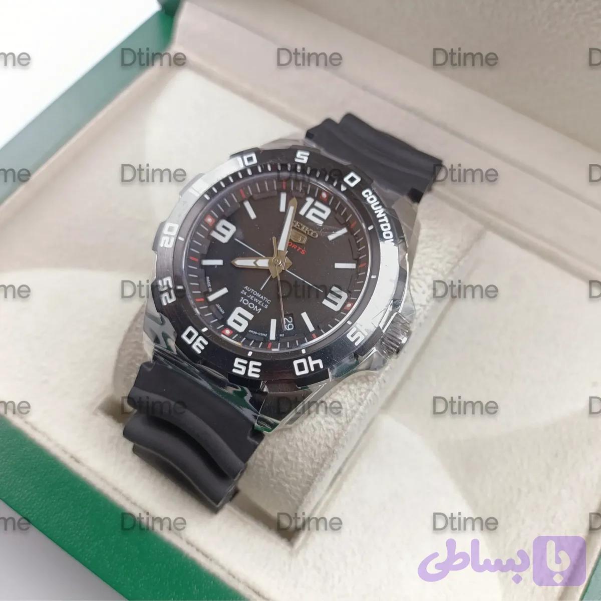 ساعت مچی مردانه سیکو اتوماتیک بند رابر مدل SRPB81K1