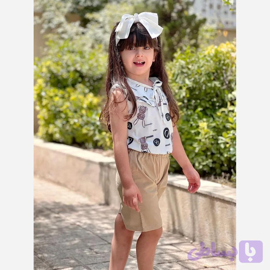 تاپ شلوارک دخترانه خنک و راحت در سه سایز مختلف
